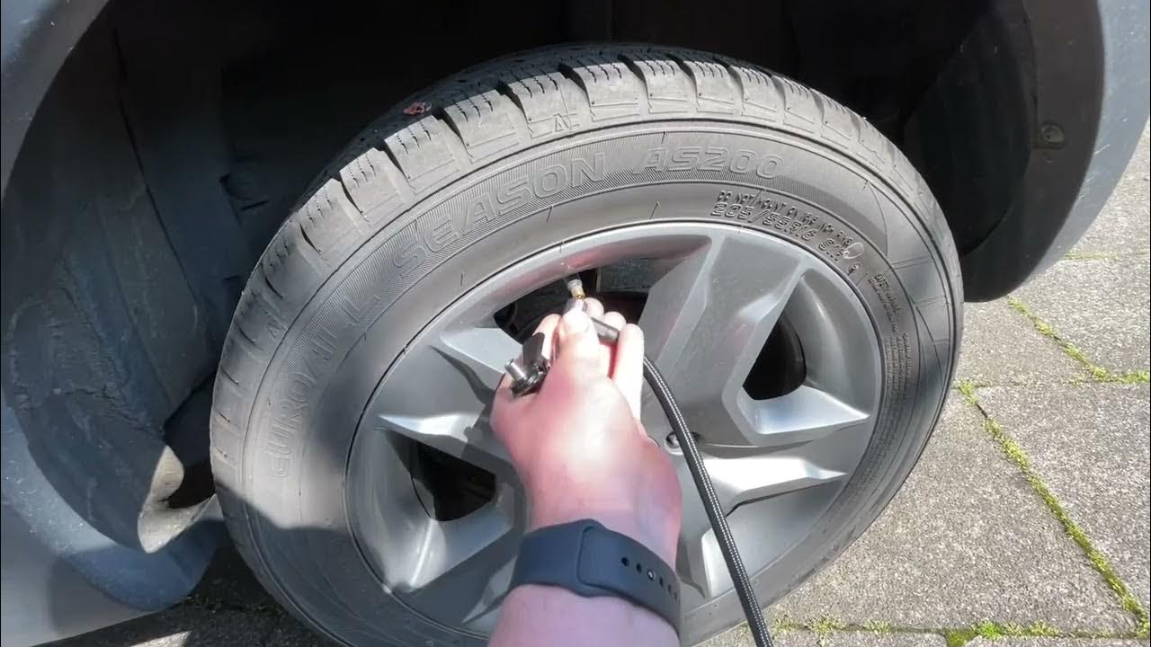 Reifendruck messen und einstellen und Sensoren Reset (RDKS RDC RDK TPMS) Dacia Sandero Anleitung