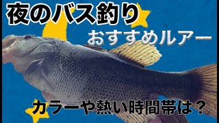 バス釣り 夜釣りのおすすめルアー ワーム解説 釣れるカラーや時間帯のポイントを紹介 ブラックバス バスフィッシング Youtube