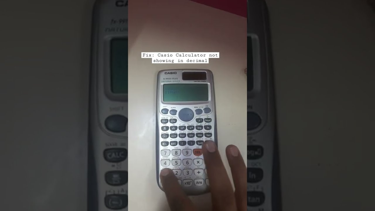Fix Casio Calculator Not Showing In Decimal YouTube Fix Casio Calculator Not Showing In Decimal YouTube