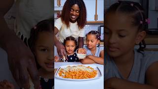 Mom Made Delicious Pasta For Dinner... Lets Serve