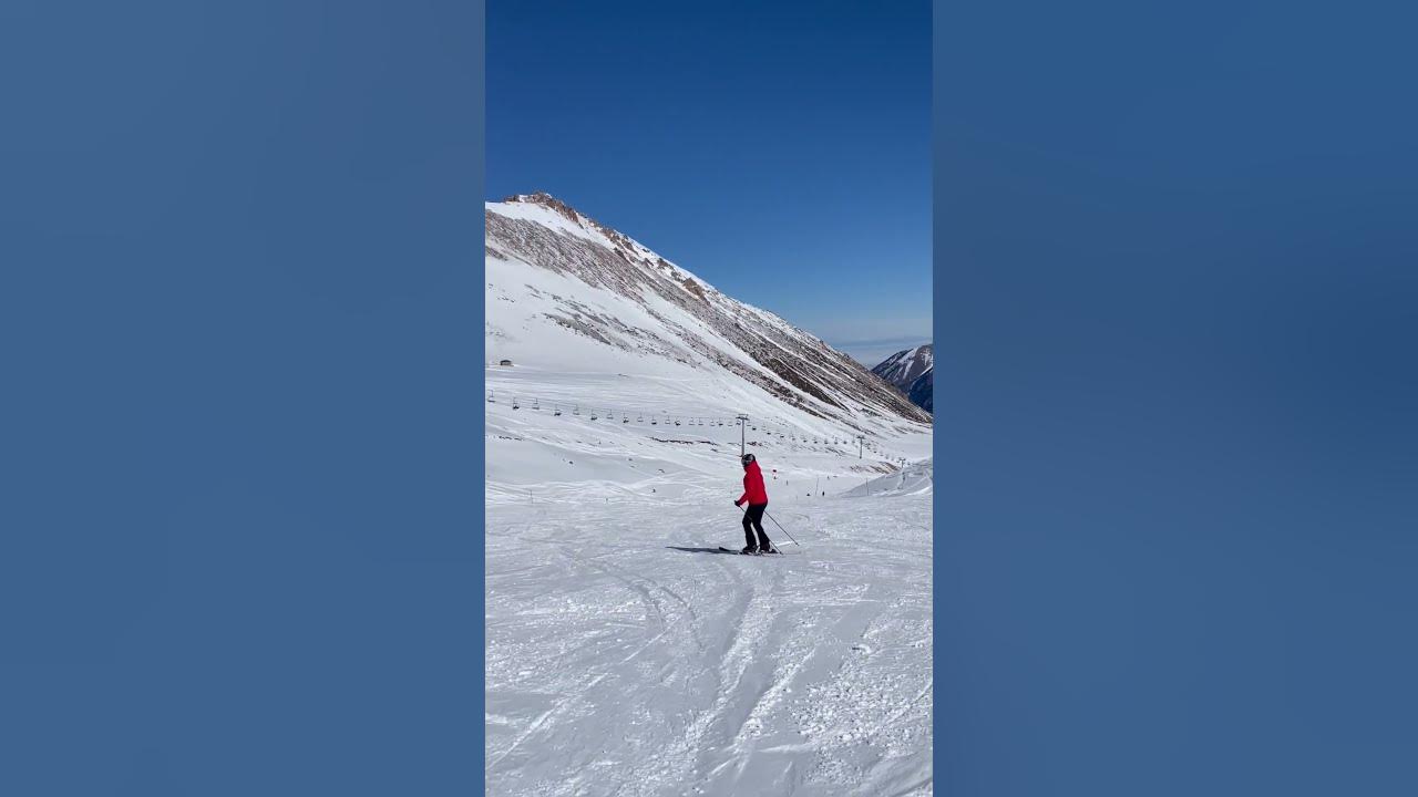 3200 meters above sea level.Ski resort Shymbulak. Kazakhstan. Almaty ...