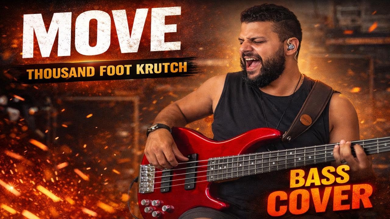 Move – Thousand Foot Krutch | Bass Cover (Drummer Learning Bass)