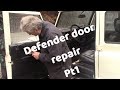 Real time repair of a Defender door in very poor condition PART 1