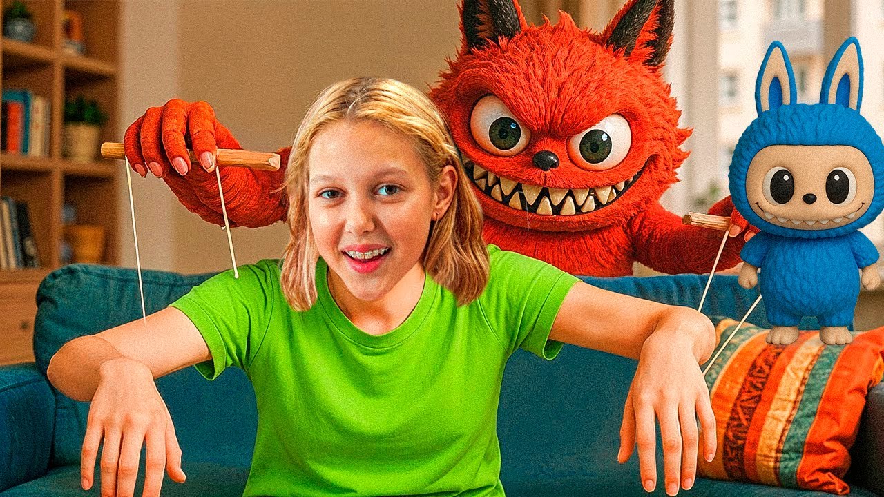 ЛАБУБУ управлява деня на Амелка! 😱 Добър ЛАБУБУ срещу Зъл ЛАБУБУ | Amelka Karamelka BG Collection