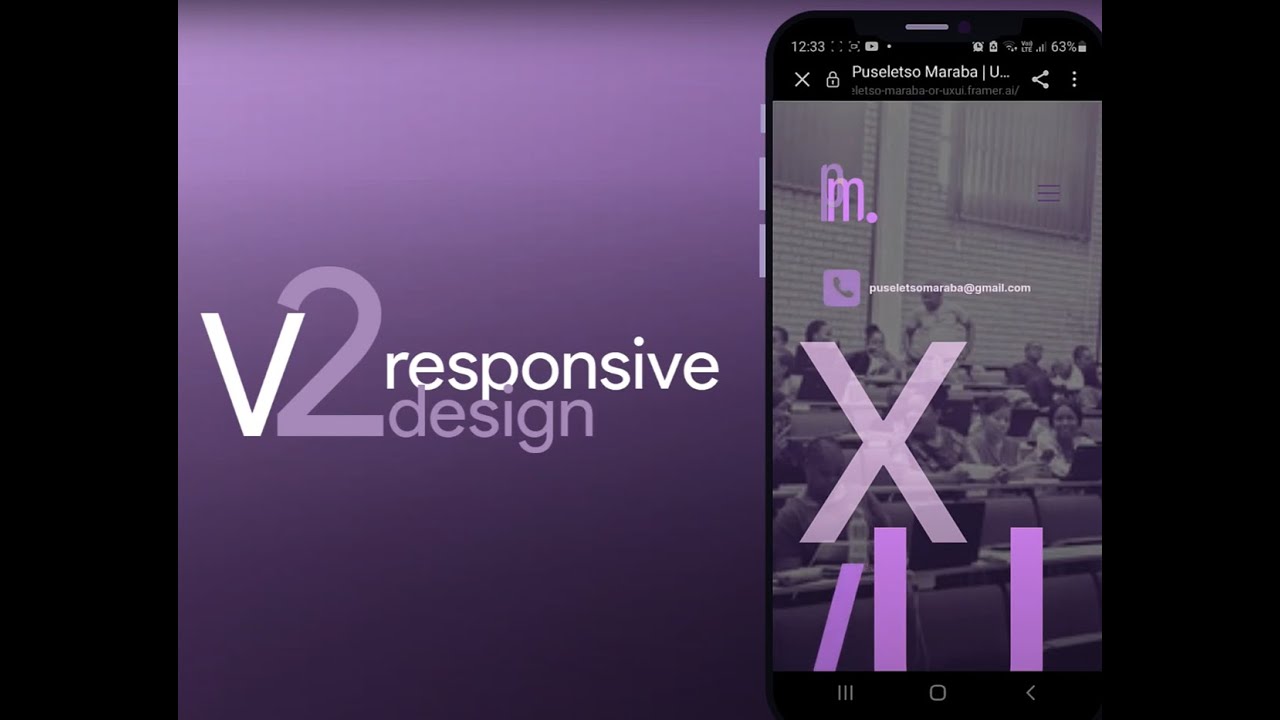 Fully Responsive version 2 UX UI Design portfolio - YouTube