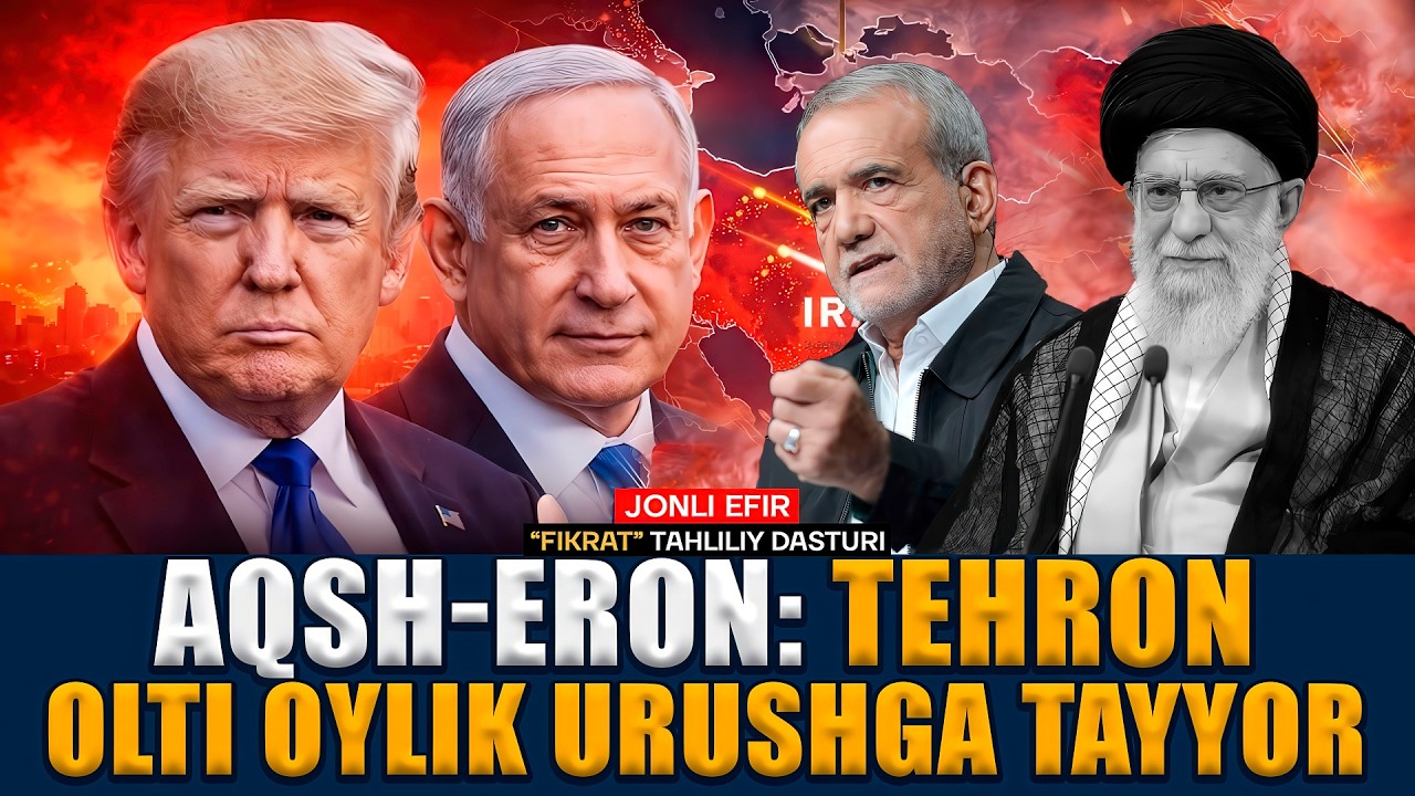 🔴JONLI EFIR: Tehron osmoni “qoraga bo‘yaldi” #fikratuz #tahlil #iran #usa
