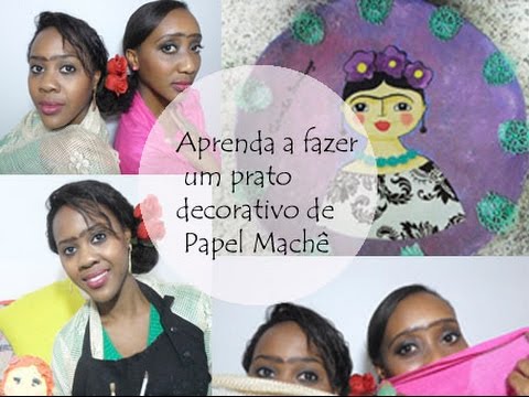 Vídeo: Como Fazer Um Prato De Papel Machê