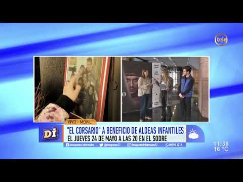 El 24 de mayo hay una función especial de El Corsario a beneficio de Aldeas Infantiles