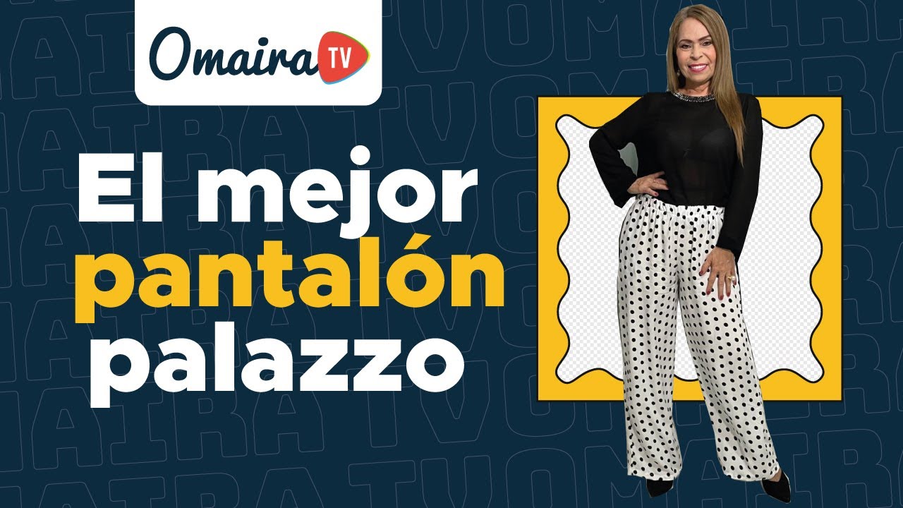 Omaira tv-pantalón palazzo fácil de hacer modistería en un solo vistazo  #Omairatv 