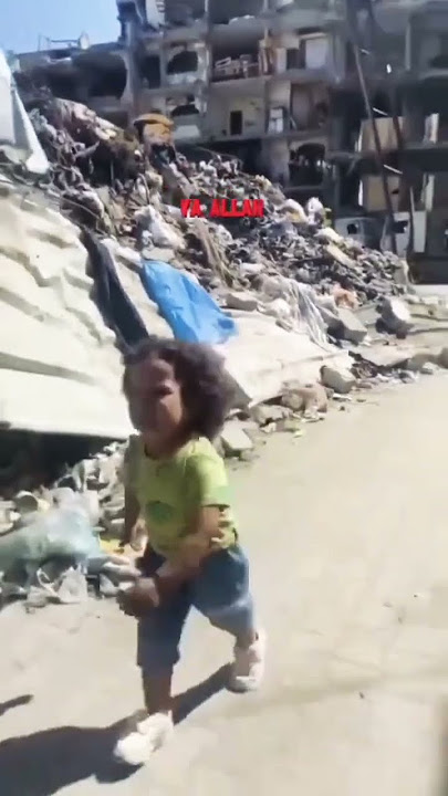 Heartbreaking Video of Palestinian Child Crying 'Ya Allah, Ya Allah!#ghazza#phalistine#yaallah