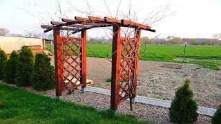 Wood Arbor Garden or Yard Idea