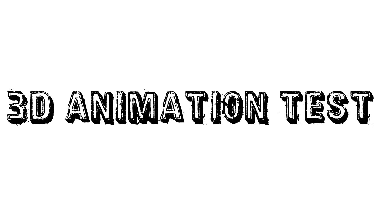 3D Animation Test :) - YouTube