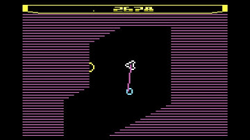 Atari 2600 Game Play, Thrust (Homebrew, PD)