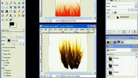GIMP Flame Tutorial [w/ voice]