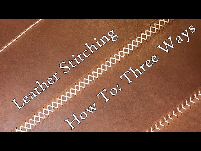 leather lacing  Sewing leather, Stitching leather, Diy leather