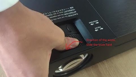 How to repair focus lock on JIMTAB M18 projector