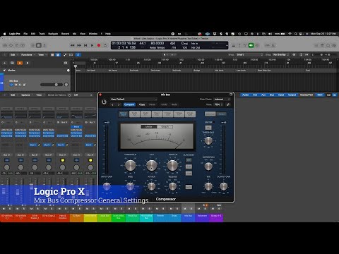 Logic Pro X - Mix Bus Compressor Settings