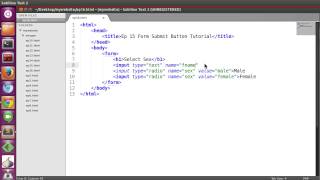 HTML Bassic Tutorial - Ep16 HTML Form Radio Button