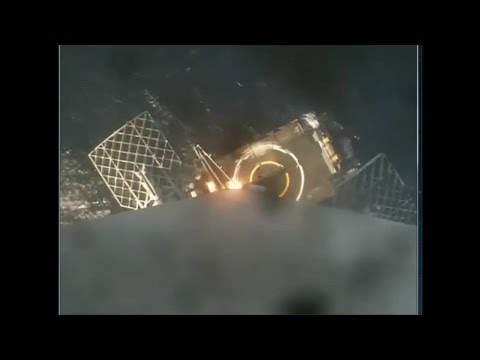 Falcon 9 landing on droneship, 14 January 2017