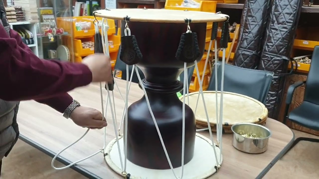 장구 조립 방법 (줄, 고리, 부전, 가죽, 통 조립. 장소협찬: 안양소재 '장인국악기')- 쪽집게음악