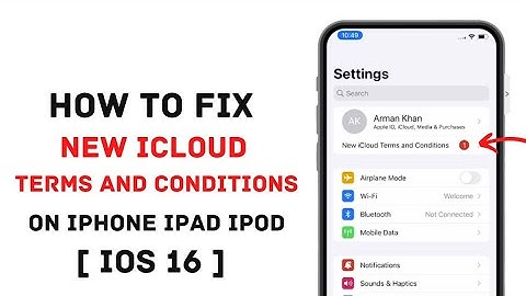iOS 16 Fix New iCloud Terms And Conditions On iPhone iPad - Accept New Apple iD Terms And Conditions