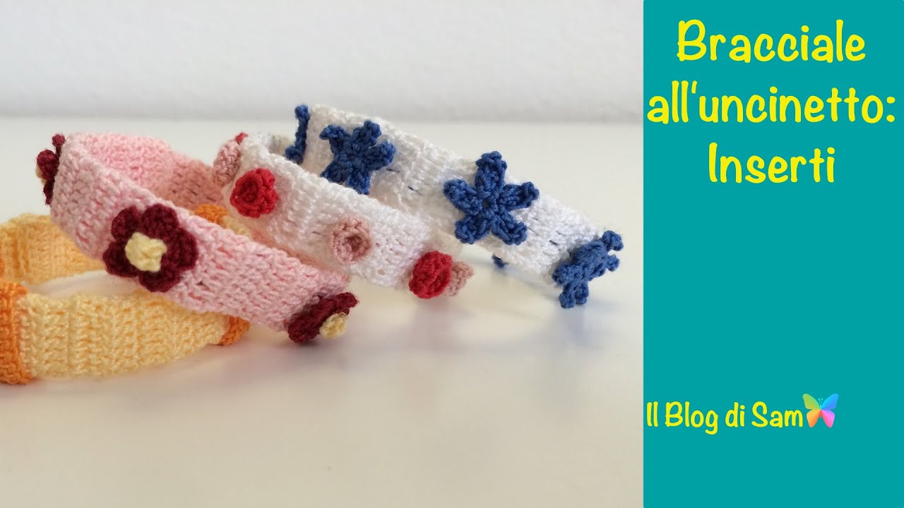 Spiegazione del bracciale all'uncinetto Inserti
