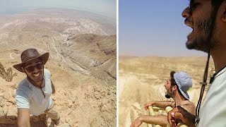 CRAZY MOUNTAIN ECHOES (Climbing Masada) - Israel Vlog