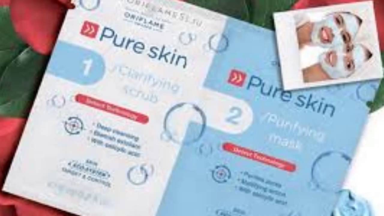 Oriflame Pure Skin Clarifying Scrub & Purifying Mask [HD] YouTube