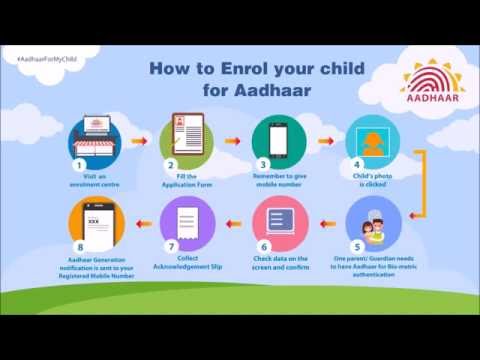 How to enrol your child (0-5 years old) for Aadhaar