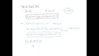 Eqn of Tanget Plane, Normal Line, and Tangent Line to Intersection of Surfaces