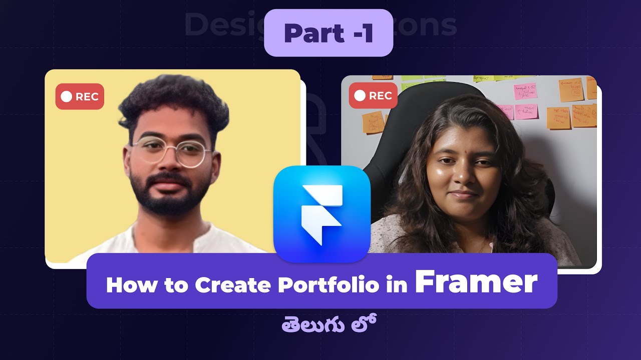 How to Create Portfolio in Framer | Telugu Podcast |🔥 Framer Tool ...