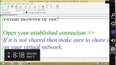 Turn Your Windows 8 PC into a Wifi Hotspot Without any Software Application