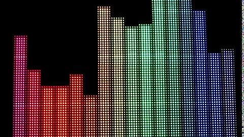 Spectrum analyzer on a 96x64 RGB matrix panel