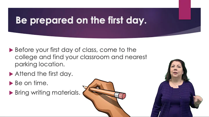 Tips for a Successful First Week (Professor Virgin...