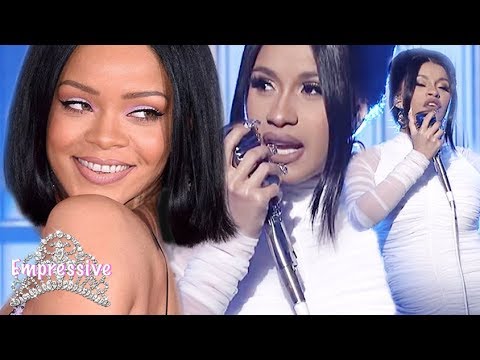 Rihanna congratulates Cardi B on her pregnancy! | Cardi B shows her baby  bump on SNL