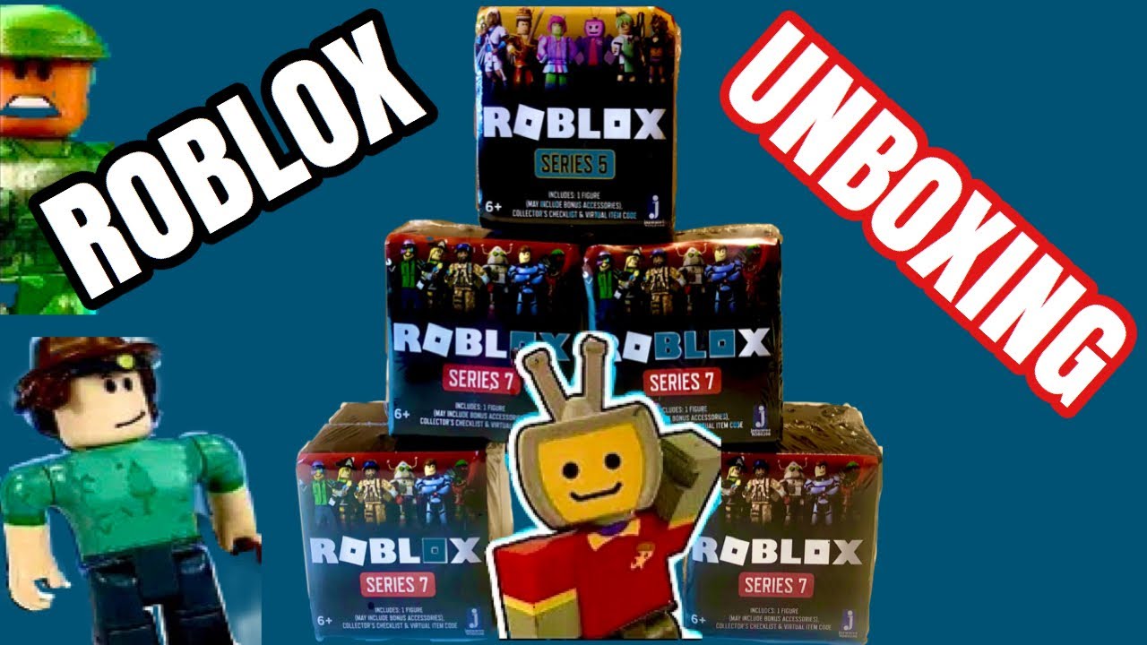 Unboxing Roblox Series 7 Series 5 Blind Boxes Code Items Toy Review Youtube - roblox series 5 blind boxes code items unboxing roblox info