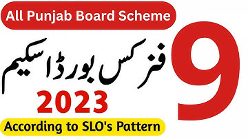 9th Class Physics Pairing Scheme 2023 | 9th Physics Board Paper Pattern 2023| Knowledge and Wisdom
