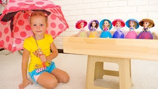 Nastya pretend play with toys and dolls