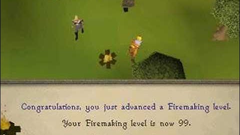 Runescape - Hackingjack gets 99 Firemaking