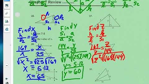 Geometry Video Solutions Ch 7 Practice Test 7 4 7 5