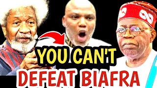 🔥🔥 BREAKING! Soyinka WARNS Tinubu Govt: You Can't Defeat Biafra Or Nnamdi Kanu