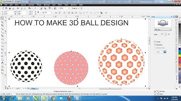 how to make 3d ball design with fish eye tool in corel draw