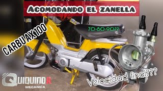 Calibrando carburador de Ax100 en Zanella 50cc #carbu #ax100 #Quiquinor_2t_4t