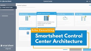 Smartsheet Tutorial: What is Control Center? How to Setup PMO in Control Center / Smartsheet [Pt 1]