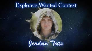Explorers Wanted Contest; Jordan Tate