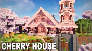 Minecraft: How to build a cherry house | Simple Tutorial