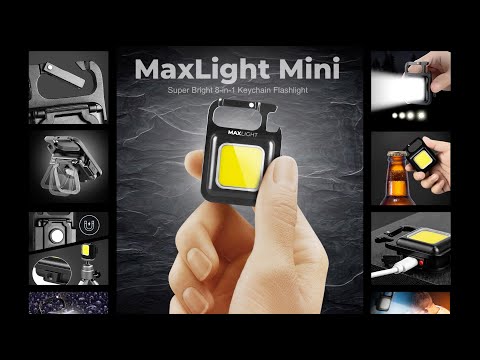 MaxLight Mini // Super Bright 8-in-1 Utility Flashlight that Fits On Your Keychain