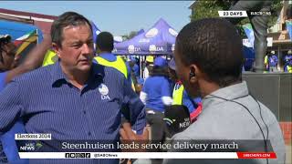 2024 Elections | Steenhuisen leads service delivery march in Bethal