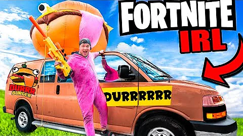 FORTNITE BATTLE ROYAL IRL CHALLENGE - Durrr Burger...
