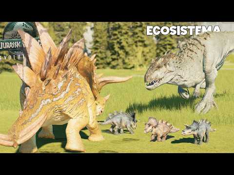 DISEÑÉ UN ECOSISTEMA DE DINOSAURIOS HIBRIDOS... Que puede salir mal? Jurassic World Evolution 3